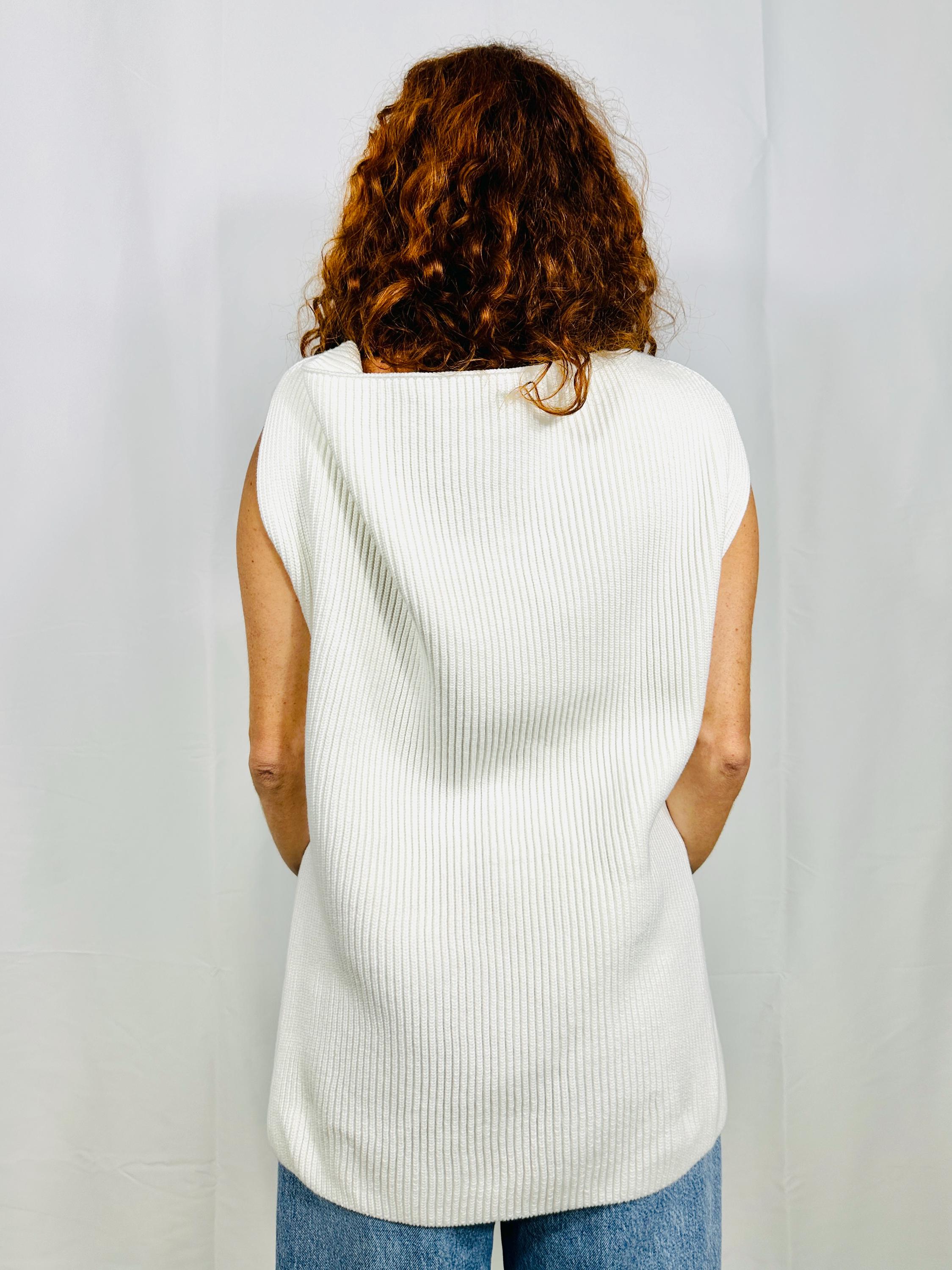 Fold top in white