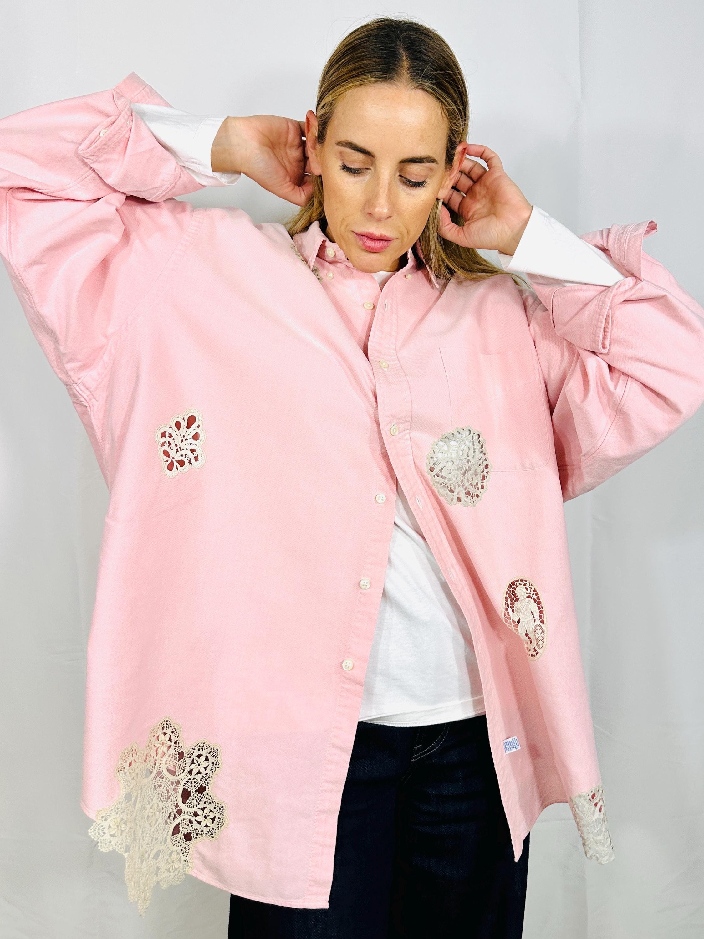 Custom Pink vintage oxford shirt
