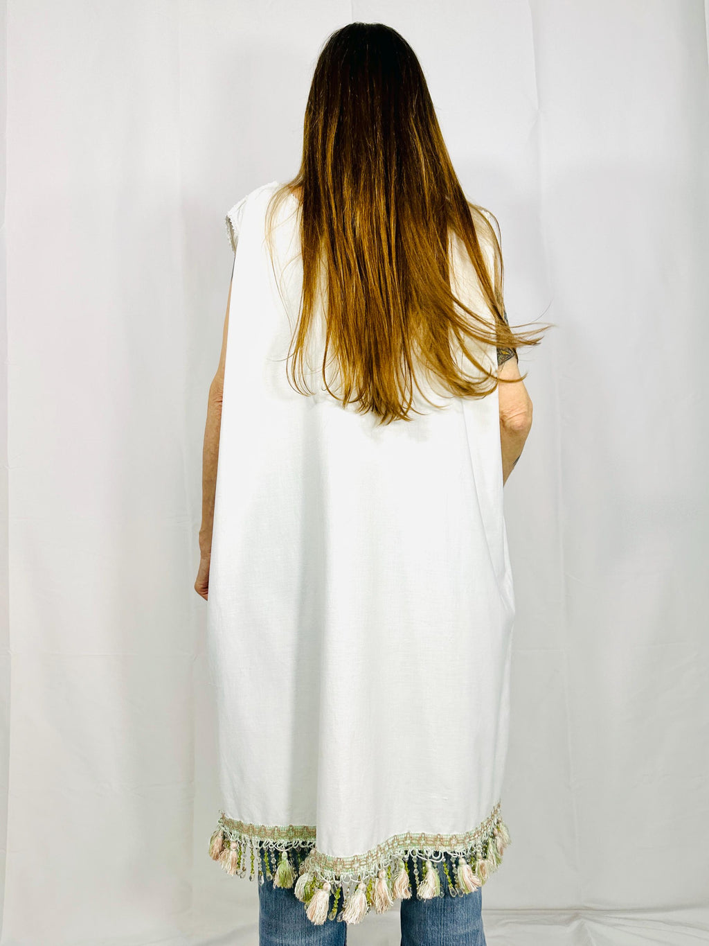 Custom Vintage midi nightgown with print