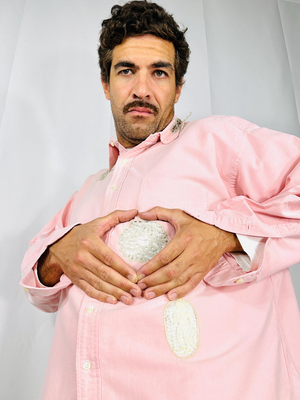 Custom Pink vintage oxford shirt