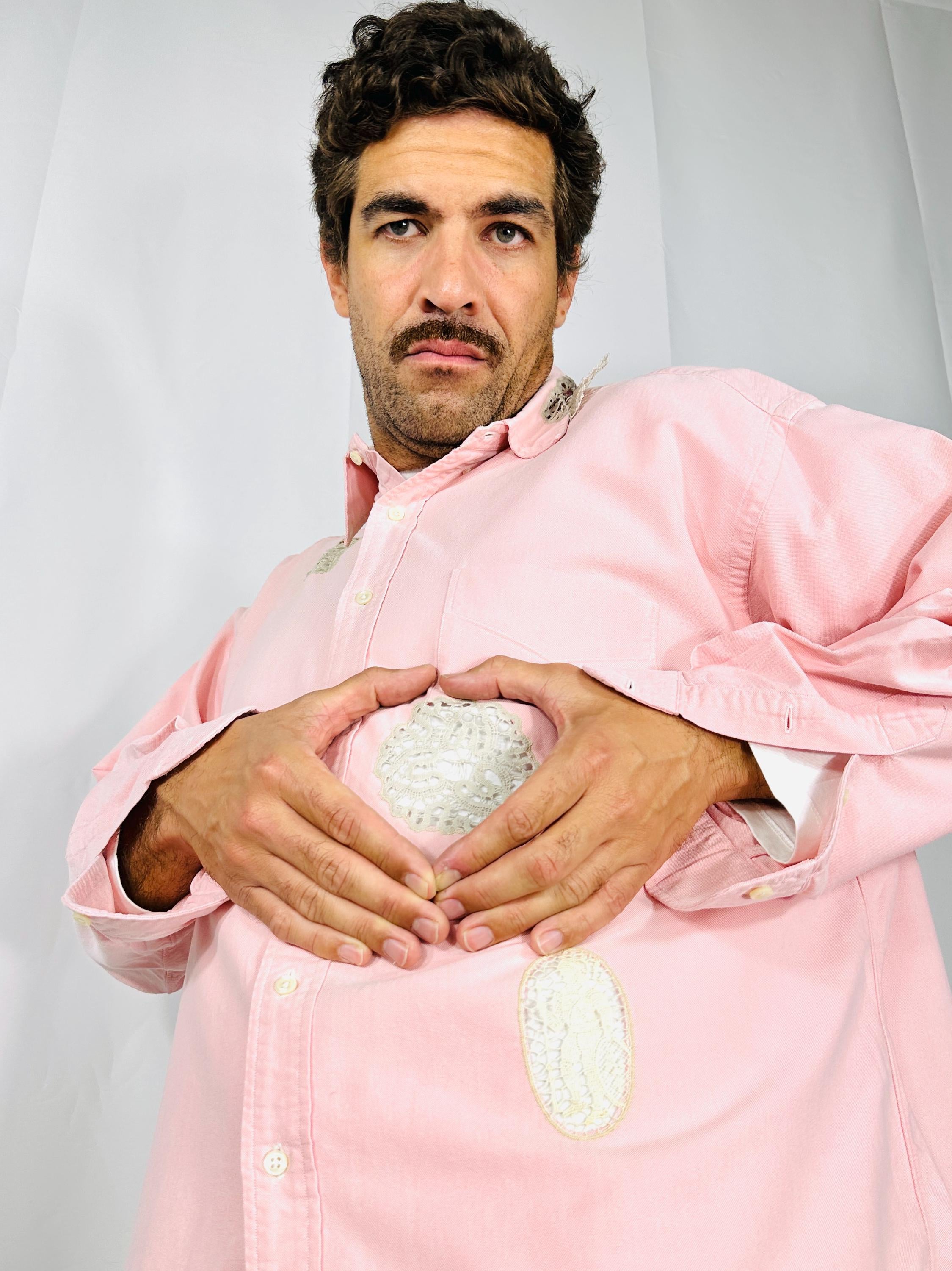 Custom Pink vintage oxford shirt