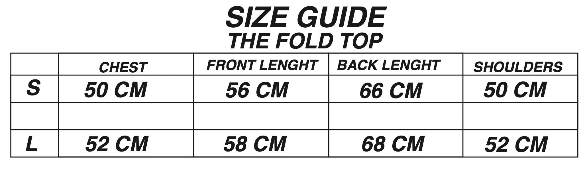 Fold top in white