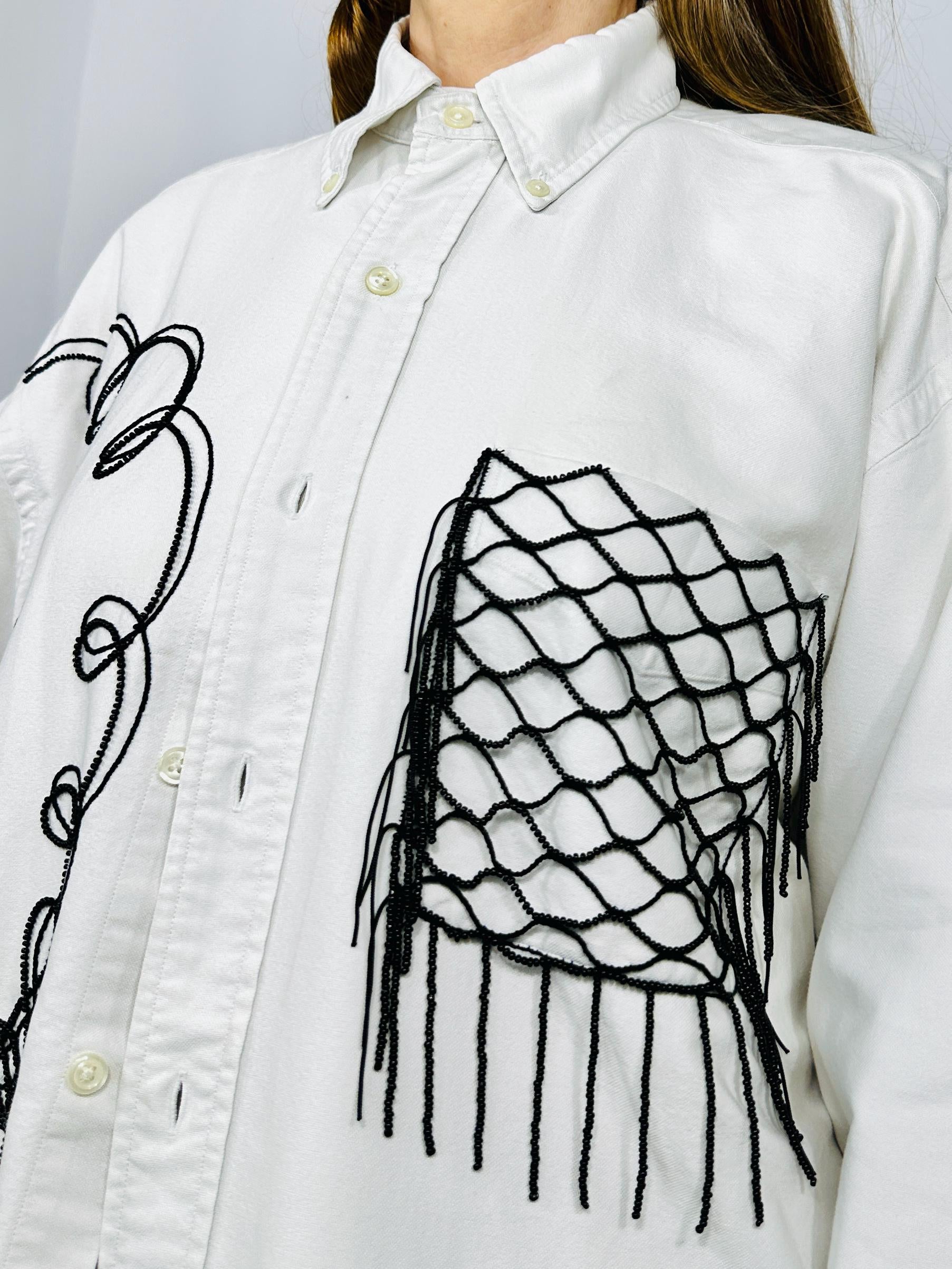 Custom Vintage Shirt with owl embroidery