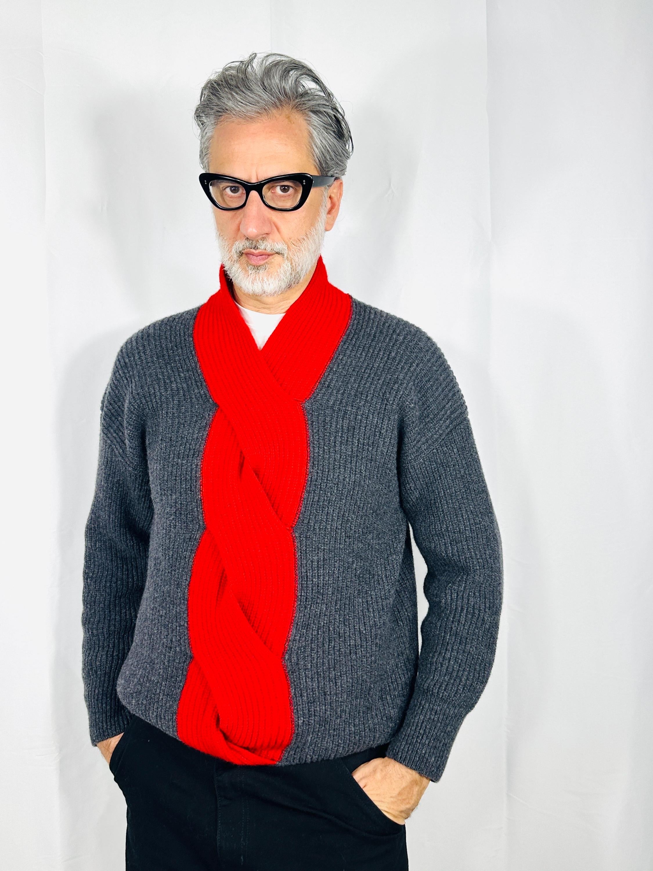 Cable Jumper in merino and cashmere blend