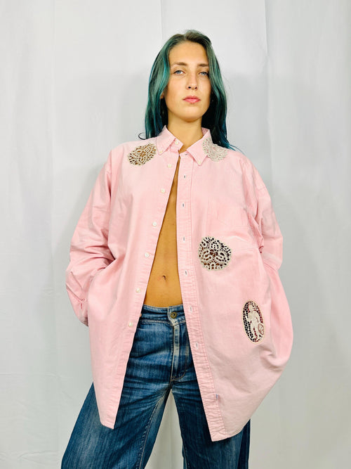 Custom Pink vintage oxford shirt