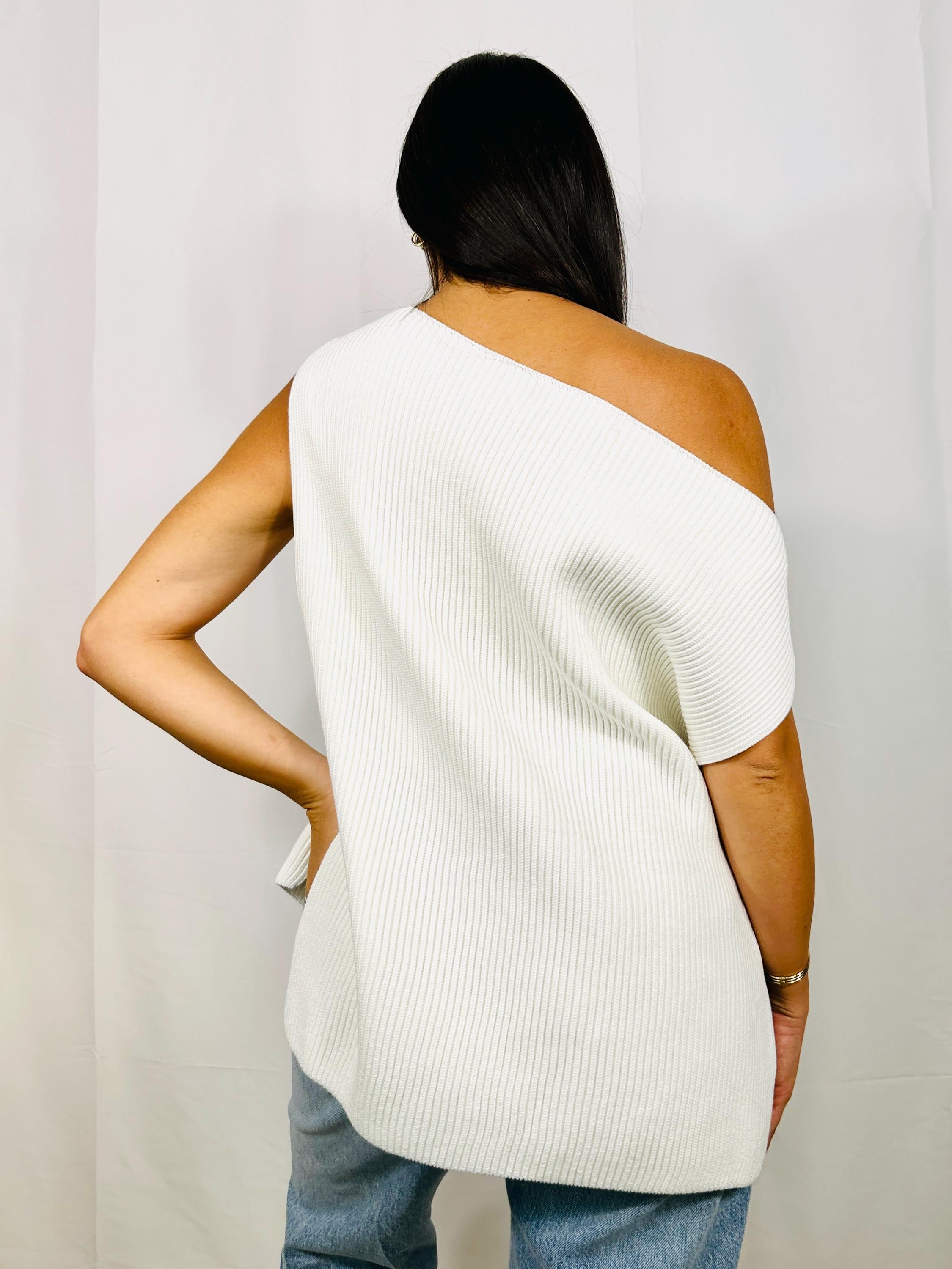 Fold top in white