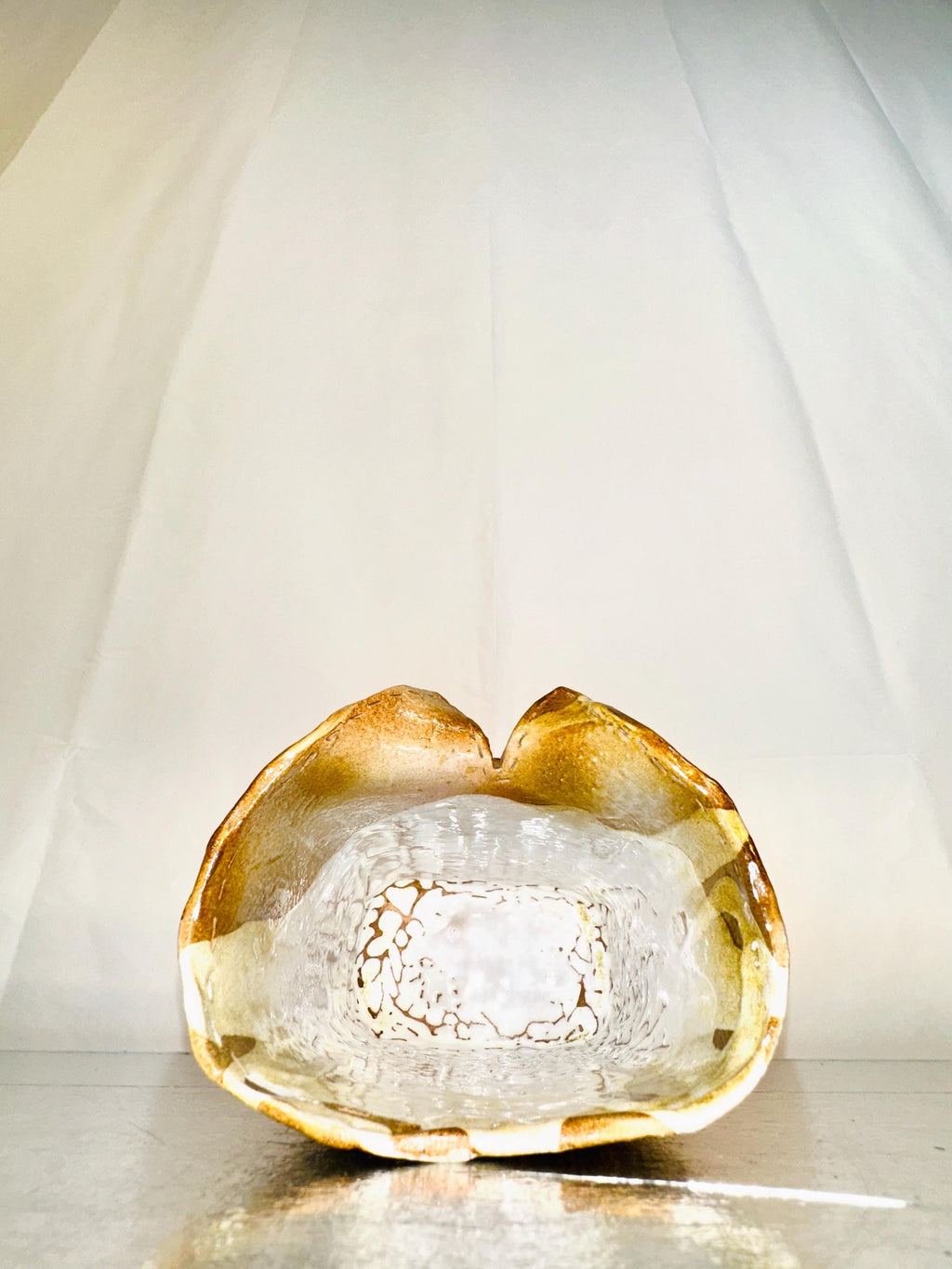 Glazed ceramic shirt vase