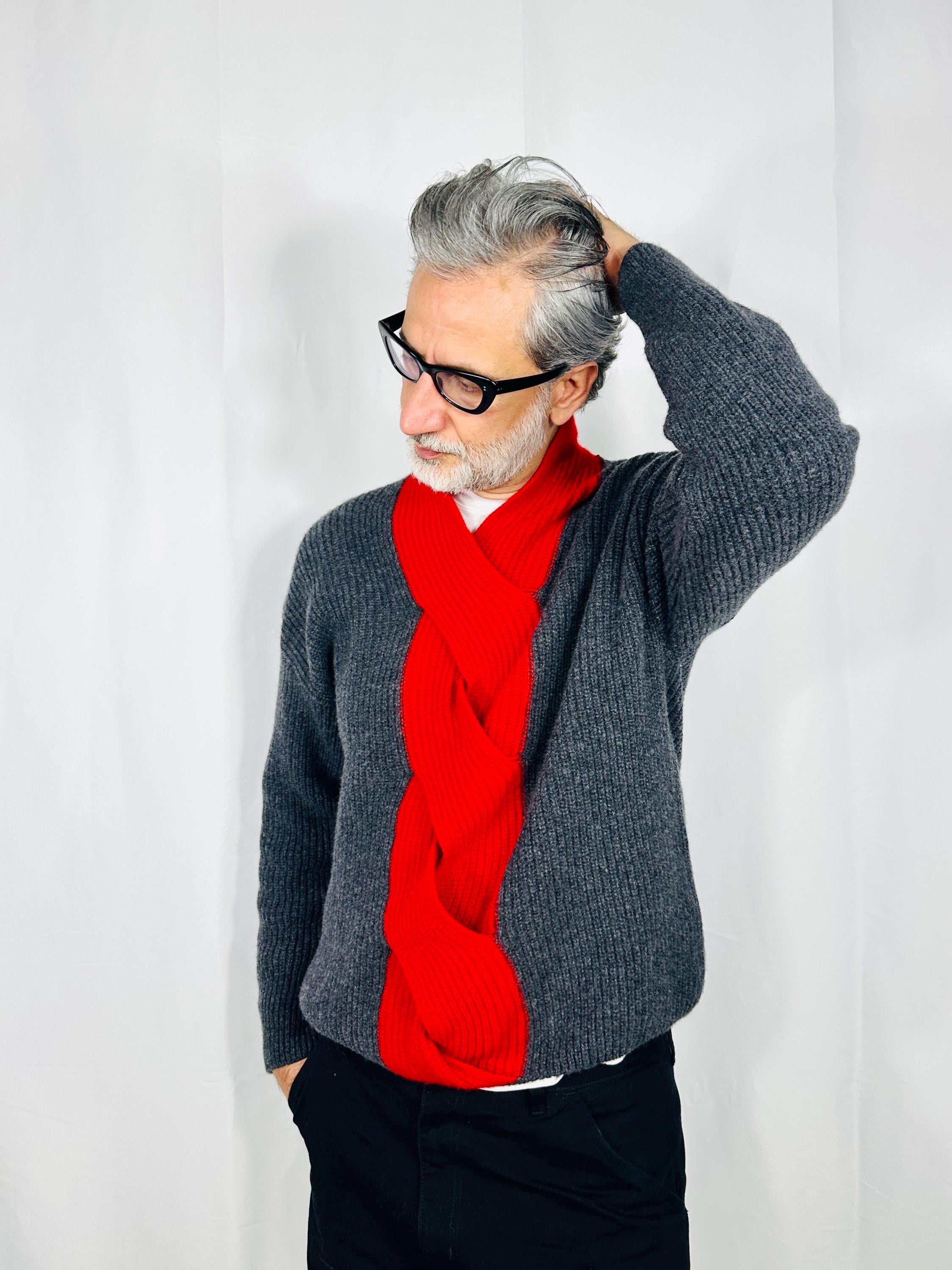 Cable Jumper in merino and cashmere blend