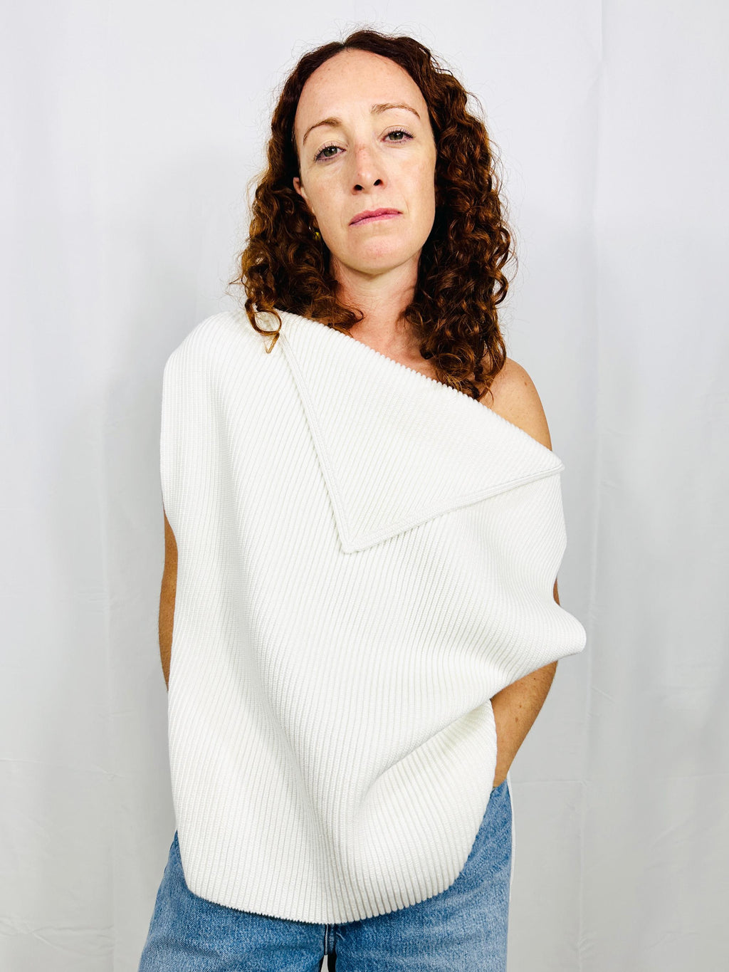 Fold top in white