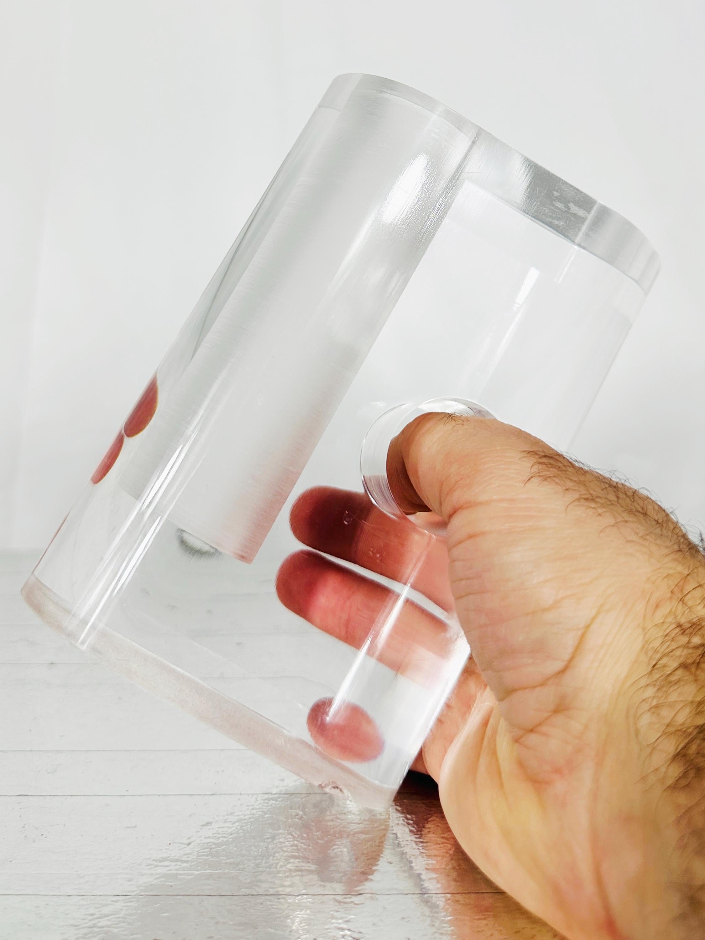 Harvey Guzzini 70's Lucite Vase