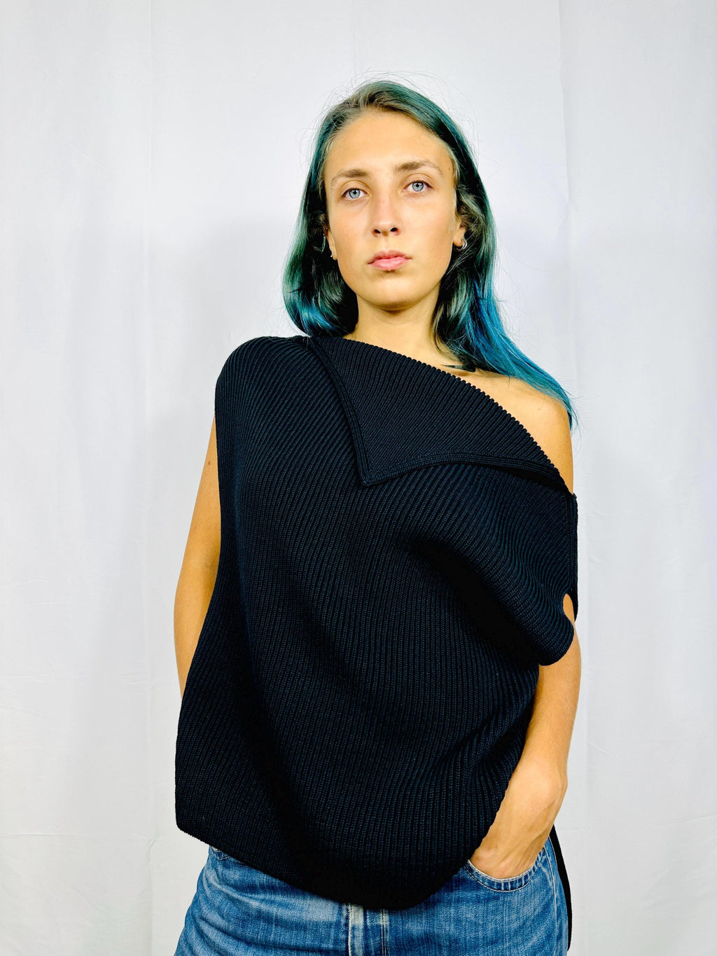 Fold top in black