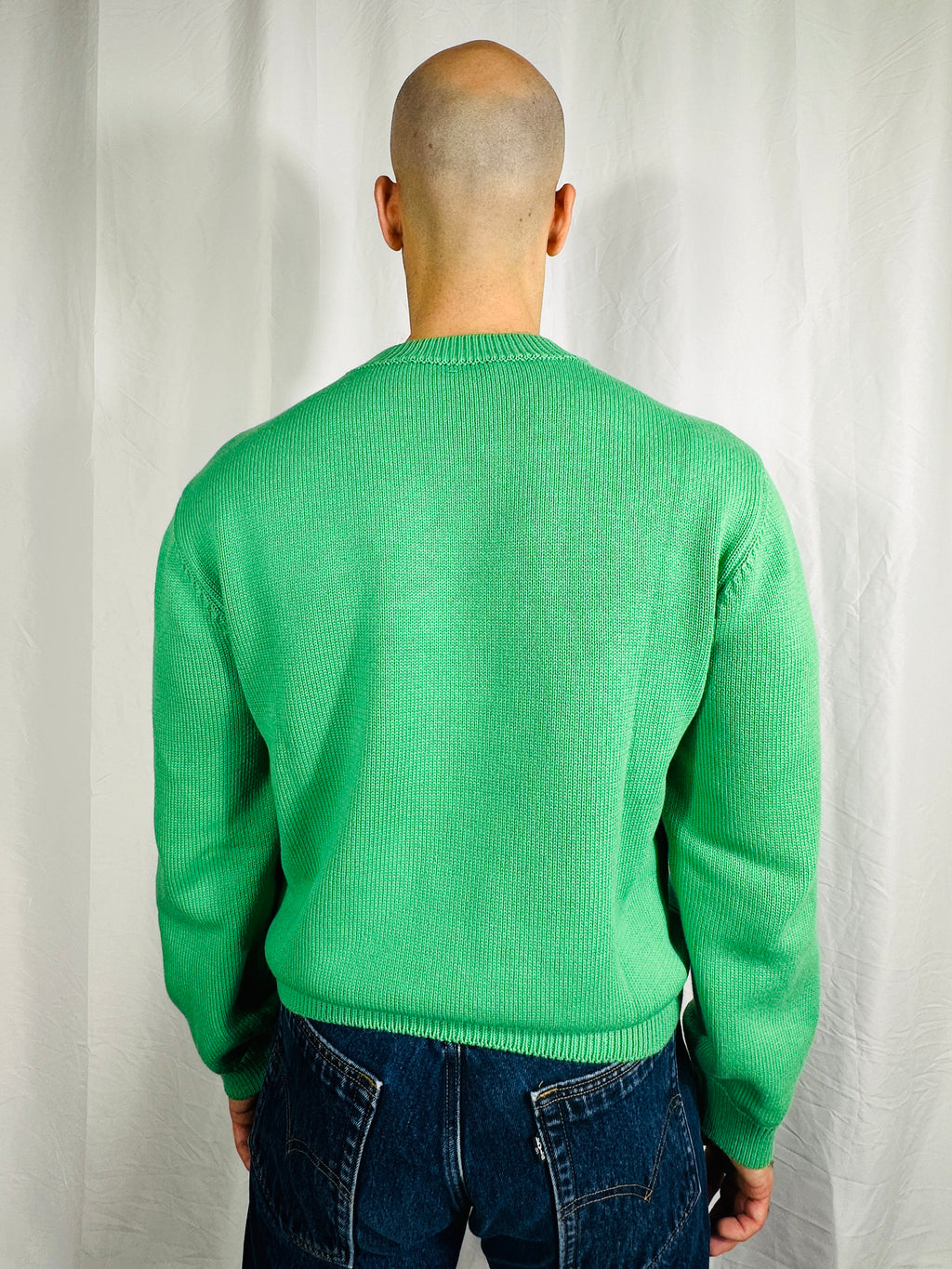 GHOST JUMPER IN MINT GREEN