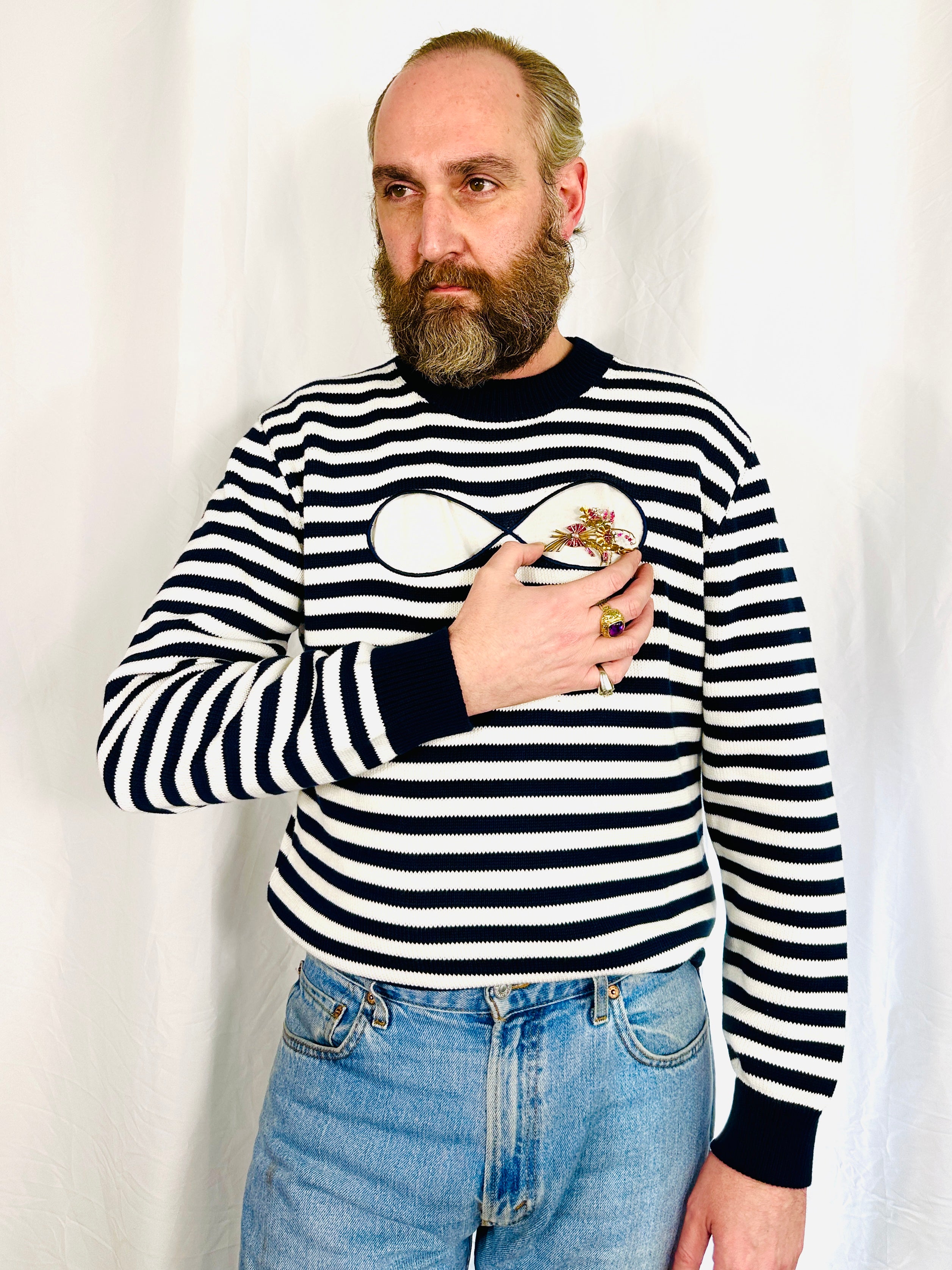 MARINA STRIPED GHOST JUMPER