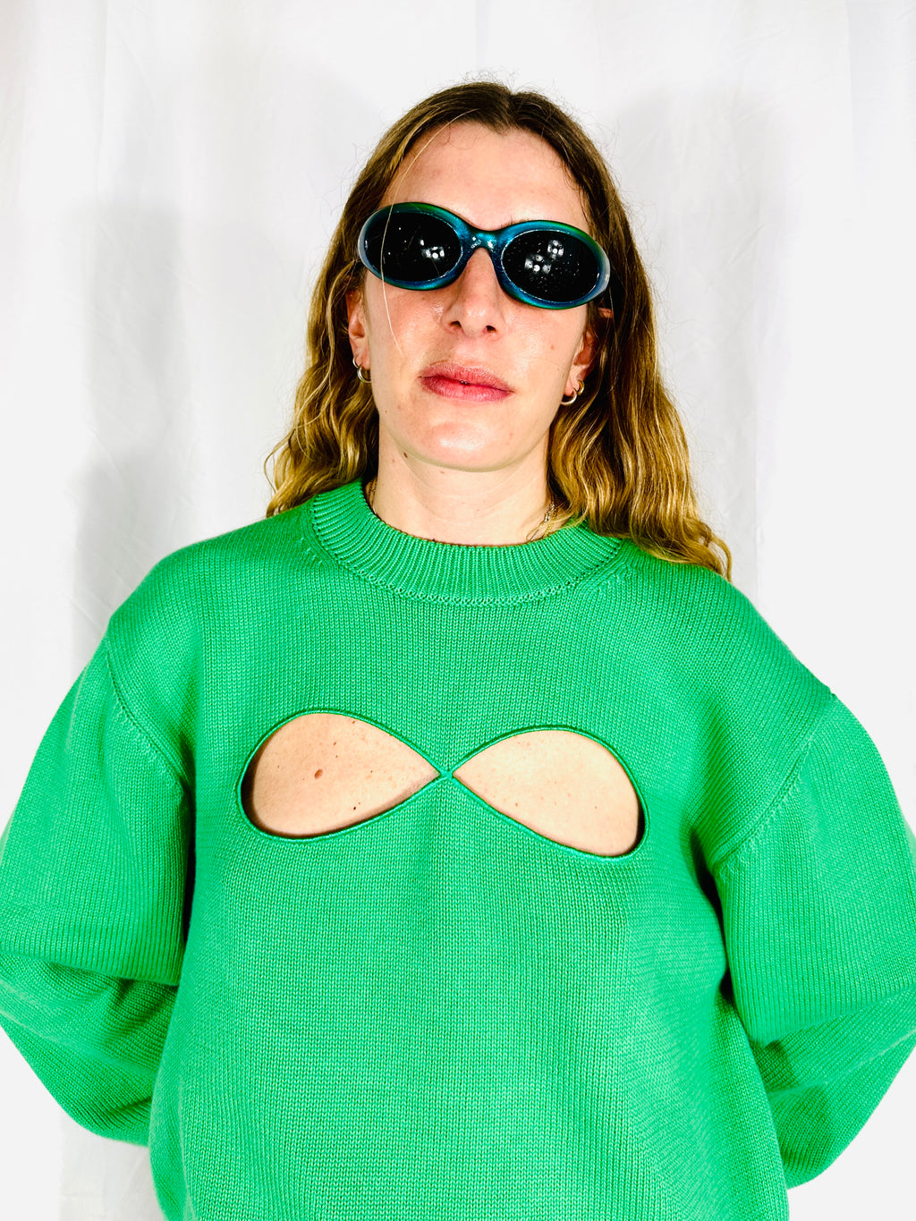 GHOST JUMPER IN MINT GREEN
