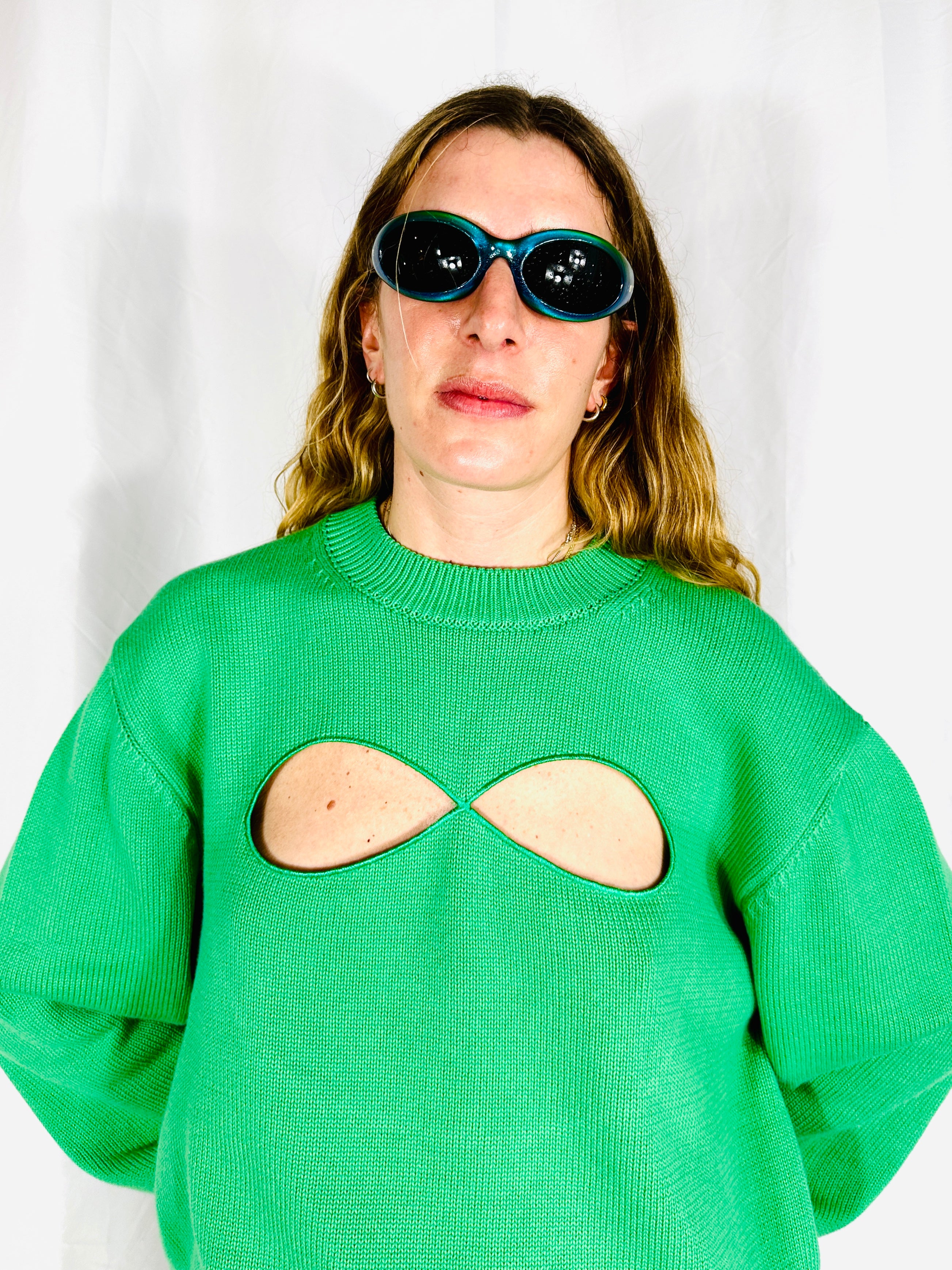GHOST JUMPER IN MINT GREEN
