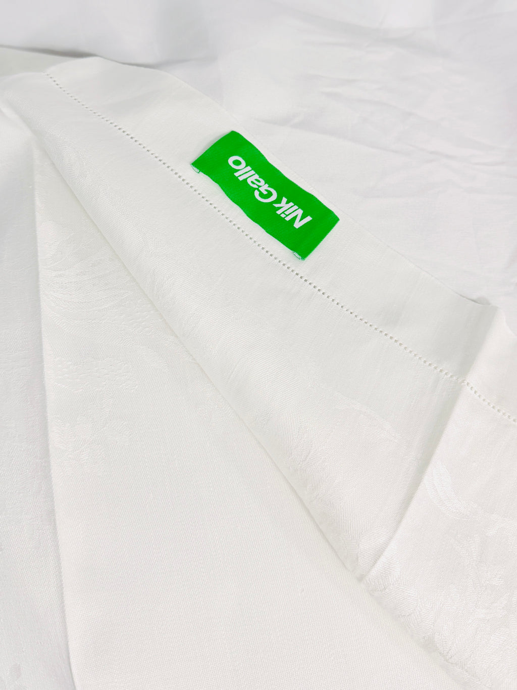 EMBELLISHED JACQUARD LINEN TOWEL