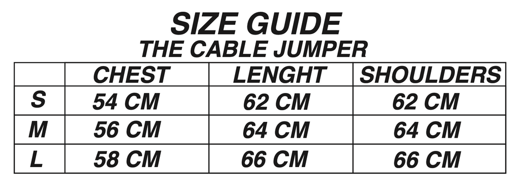 Cable Jumper in merino and cashmere blend