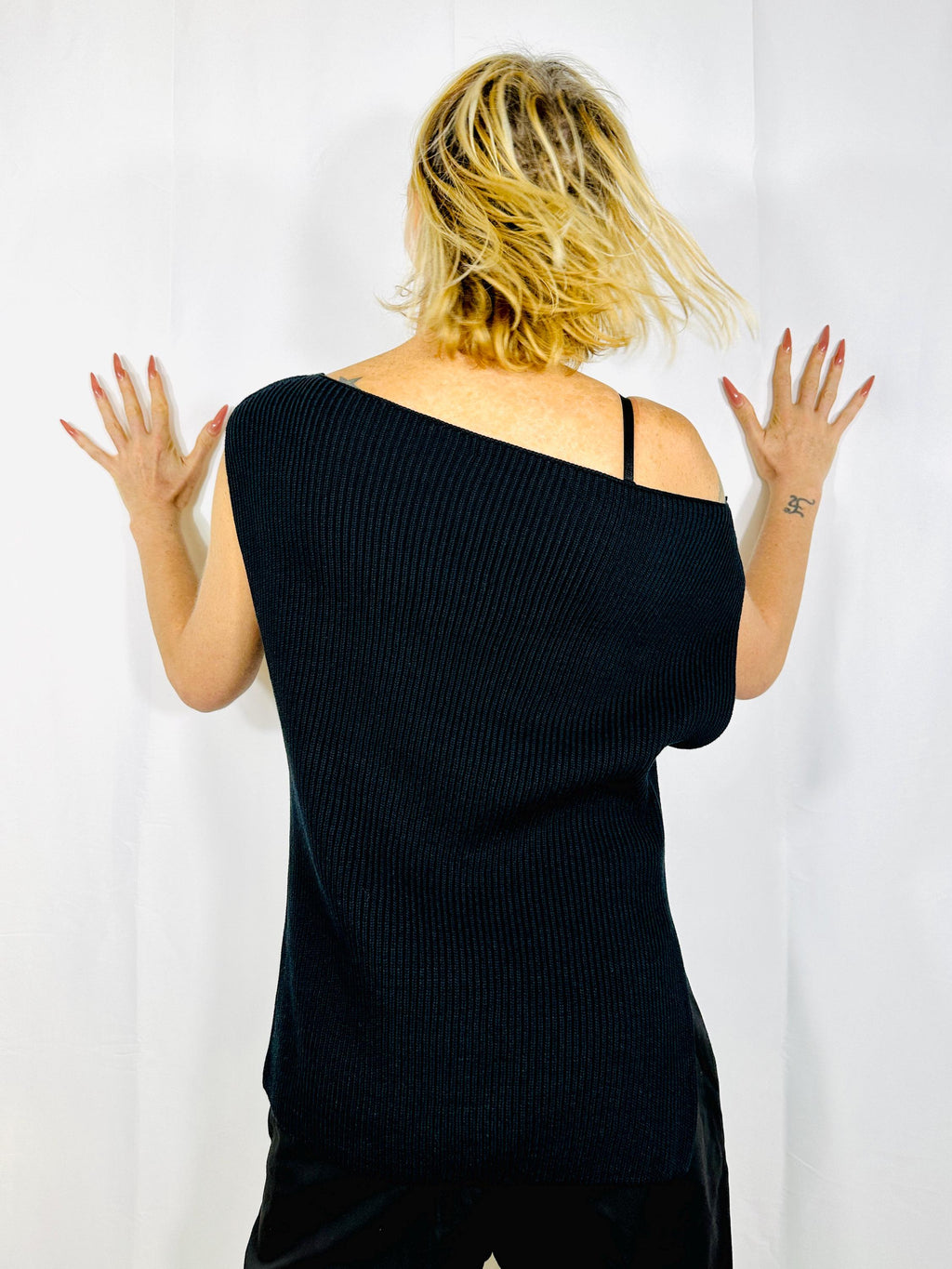 Fold top in black