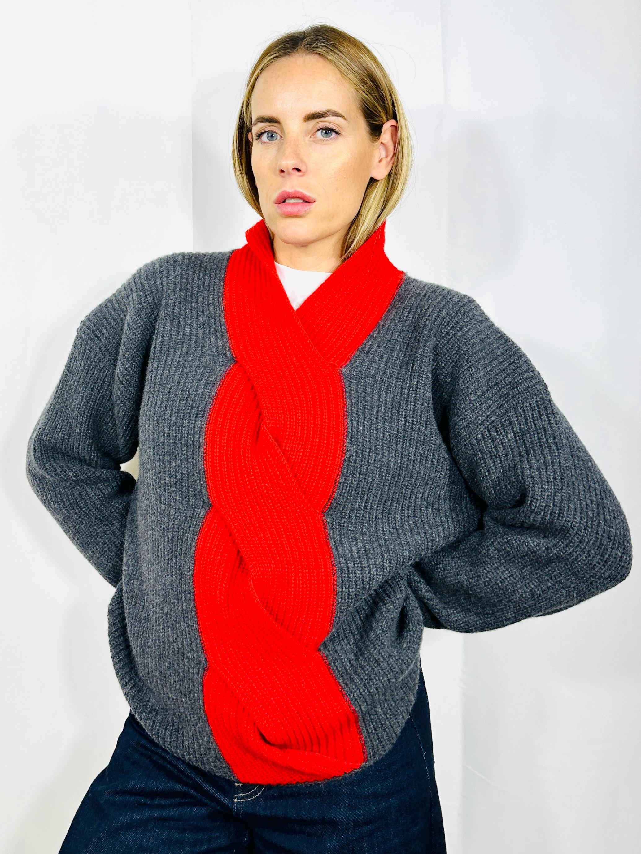 Cable Jumper in merino and cashmere blend