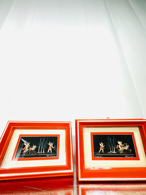 Couple of framed watercolor paintings